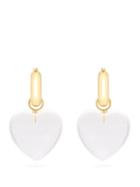 Matchesfashion.com Lizzie Fortunato - Cloud Nine Heart Charm Gold-plated Earrings - Womens - Clear