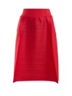 Pleats Please Issey Miyake Edgy Bounce High-rise Pleated Skirt