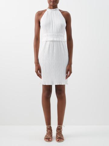 Zeus + Dione - Elis Pliss-jersey Mini Dress - Womens - White