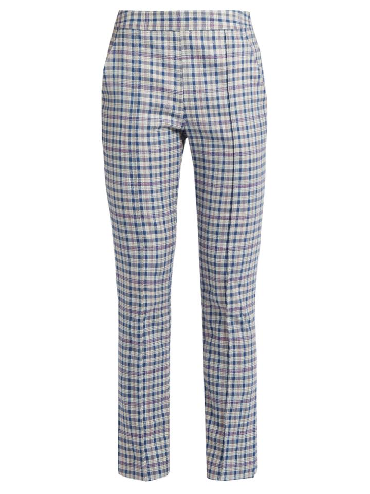 Rosie Assoulin Oboe Slim-leg Gingham Trousers