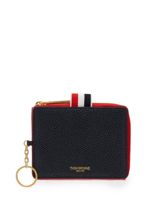 Matchesfashion.com Thom Browne - Pebbled Leather Wallet - Mens - Red Multi