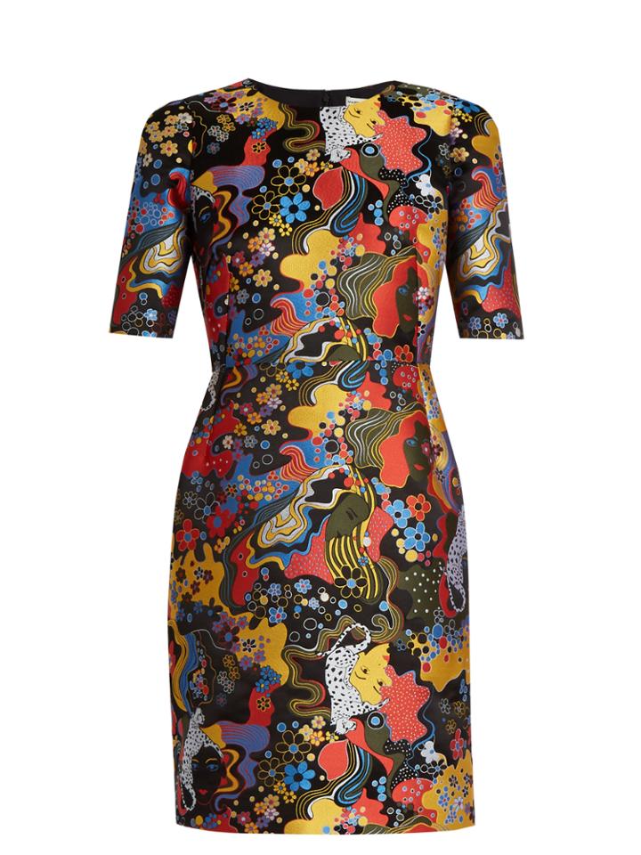 Mary Katrantzou Mayfield Short-sleeved Jacquard Dress
