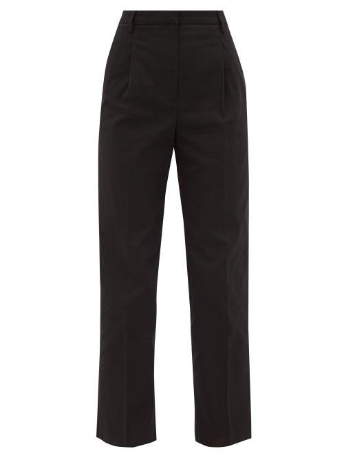 Matchesfashion.com Golden Goose - Austin Cotton-blend Twill Straight-leg Trousers - Womens - Black