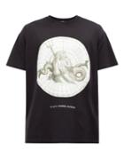 Matchesfashion.com Givenchy - Poseidon-print Cotton-jersey T-shirt - Mens - Black