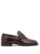 Matchesfashion.com Maison Margiela - Tabi Split-toe Leather Loafers - Mens - Black Brown