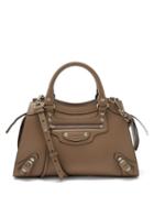 Balenciaga - Neo Classic City S Grained-leather Bag - Womens - Beige