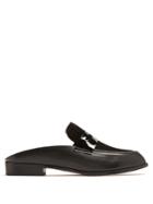 Robert Clergerie Allan Tuxedo Leather And Suede Slip-on Loafers