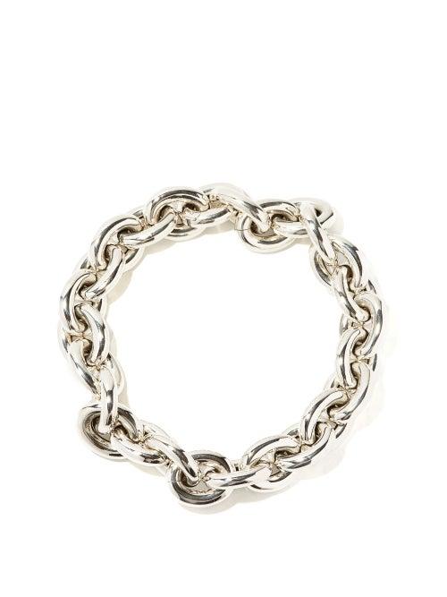 Matchesfashion.com Bottega Veneta - Chunky Sterling-silver Choker - Womens - Silver