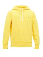 Matchesfashion.com Polo Ralph Lauren - Logo Embroidered Cotton Blend Hooded Sweatshirt - Mens - Yellow