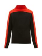 Matchesfashion.com Barena Venezia - Orpo Contrast Panel Wool Sweater - Mens - Navy Multi