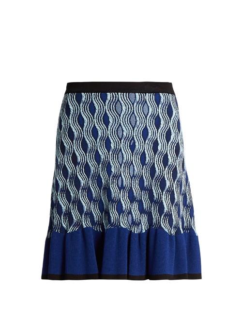 Mary Katrantzou Pollie Snuffbox-print Knitted Skirt