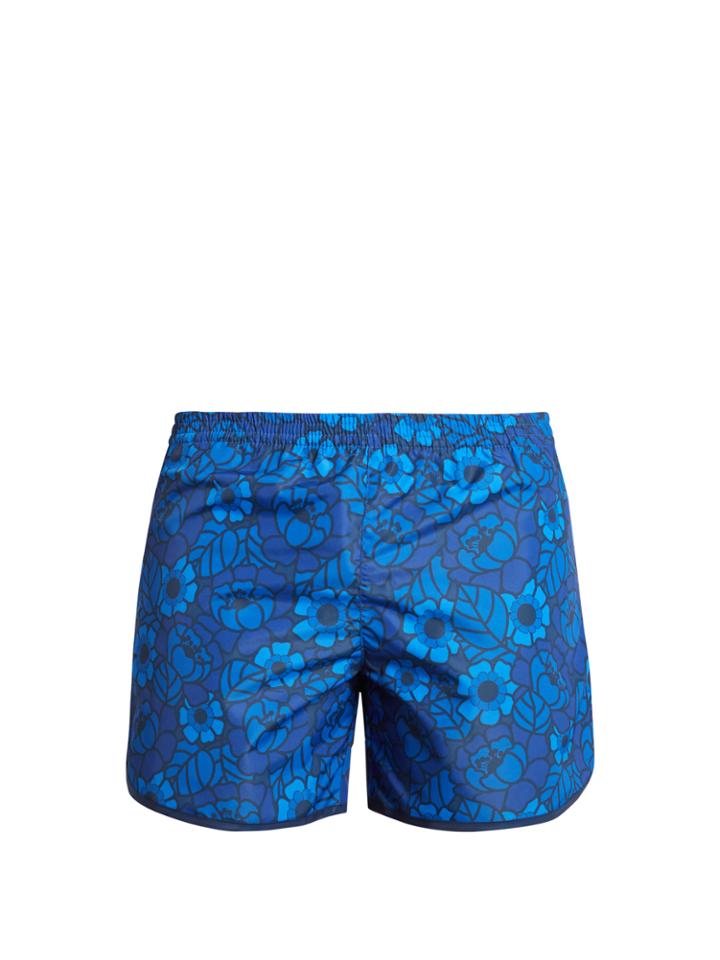 Robinson Les Bains Cambridge Long Floral-print Swim Shorts