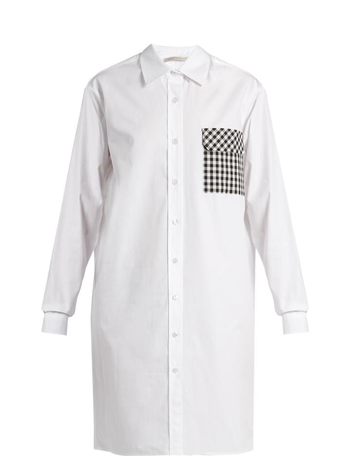 Christopher Kane Gingham-pocket Cotton-poplin Shirtdress