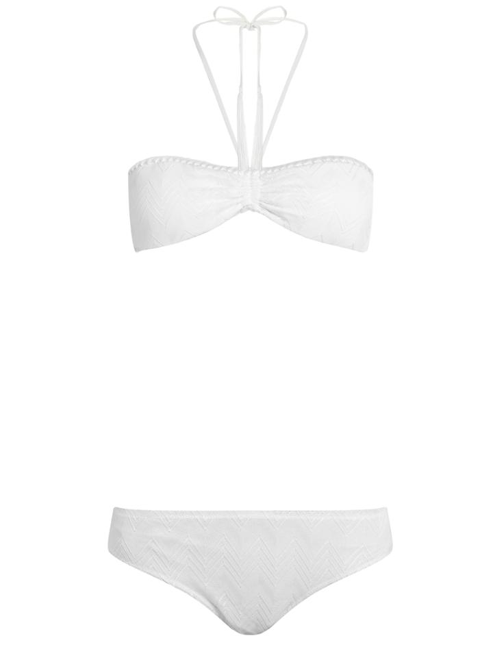 Missoni Mare Zigzag-knit Bandeau Bikini