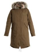 Yves Salomon Army Fur-trimmed Cotton-canvas Parka