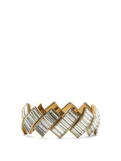 Matchesfashion.com Balenciaga - Evening Crystal Embellished Bracelet - Womens - Crystal