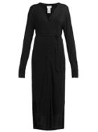 Matchesfashion.com Lemaire - Buttoned Cardigan Dress - Womens - Black