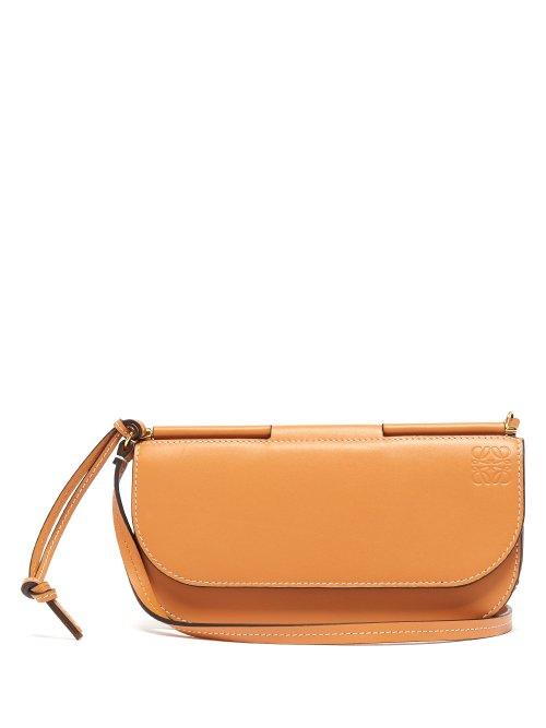 Matchesfashion.com Loewe - Gate Pochette Leather Cross Body Bag - Womens - Tan Multi