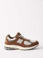 New Balance - 2002 Suede And Mesh Trainers - Mens - Brown White
