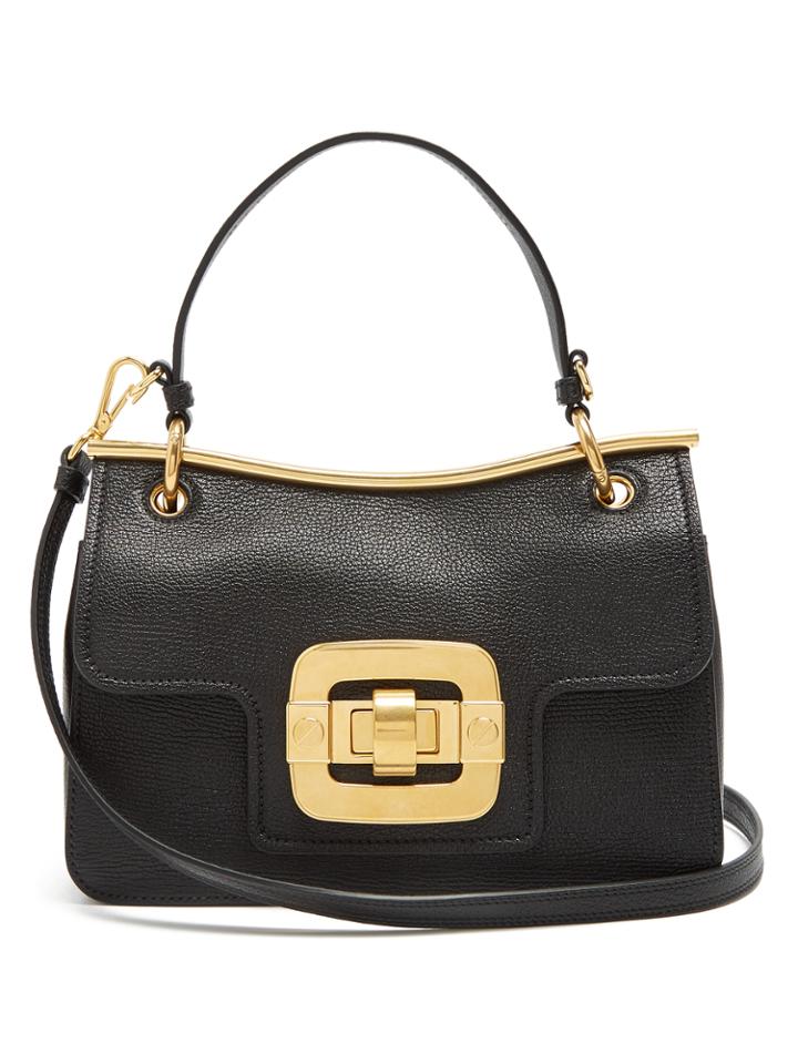 Miu Miu Waved-frame Grained-leather Shoulder Bag