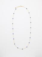 Rosa De La Cruz - Lapis Dot & 18kt Gold Necklace - Womens - Yellow Gold