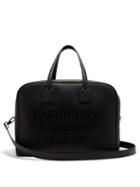 Matchesfashion.com Burberry - Logo Debossed Grained Leather Bag - Mens - Black
