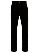 Matchesfashion.com Lemaire - Bootcut Pressed-crease Denim Trousers - Mens - Black