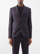 Raey - Single-breasted Wool Suit Jacket - Mens - Navy