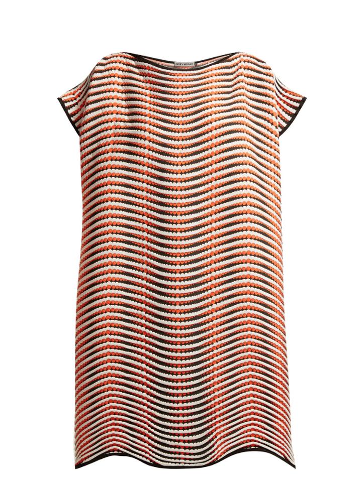 Issey Miyake Pleated Wave-hem Tunic