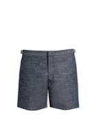 Orlebar Brown Bulldog Mid-length Chambray Swim Shorts