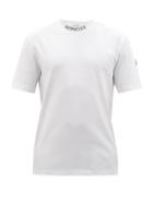 Moncler - Logo-jacquard Cotton-jersey T-shirt - Mens - White