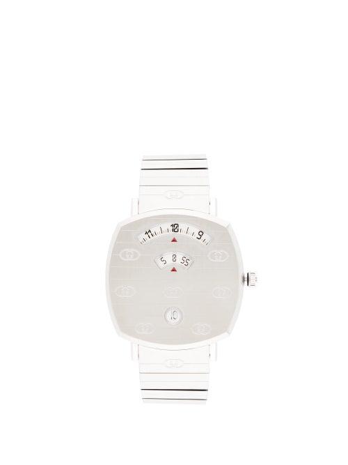 Matchesfashion.com Gucci - Grip Three-window Stainless-steel Watch - Womens - Silver
