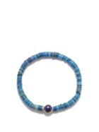 Luis Morais - Lapis Lazuli & 14kt Gold Beaded Bracelet - Mens - Blue