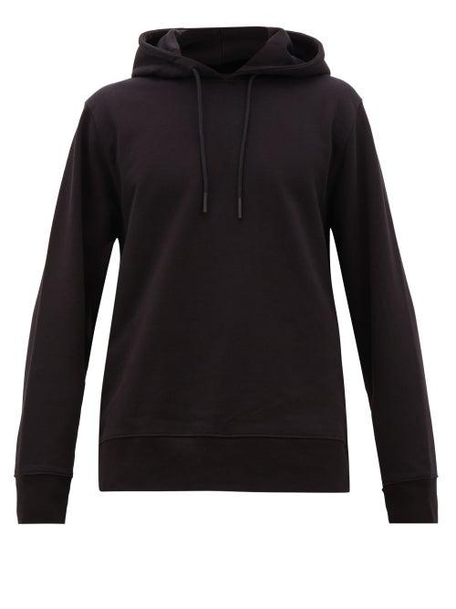 Matchesfashion.com Y-3 - Embroidered Cotton Hooded Sweatshirt - Mens - Black