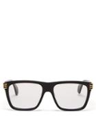 Matchesfashion.com Gucci - Oversized Square Frame Acetate Glasses - Womens - Black