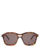 Matchesfashion.com Saint Laurent - Square Frame Acetate Sunglasses - Womens - Tortoiseshell