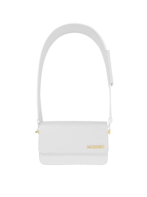 Jacquemus - Carinu Leather Shoulder Bag - Womens - White
