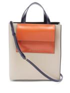 Ladies Bags Marni - Museo Small Leather Tote Bag - Womens - Cream Multi