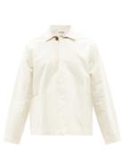 Maran - Artists Organic Cotton-canvas Overshirt - Mens - Cream