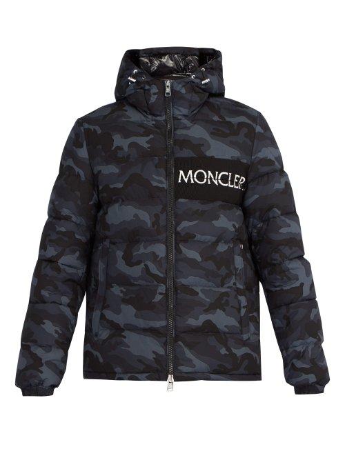 Matchesfashion.com Moncler - Aiton Down Filled Hooded Jacket - Mens - Dark Grey