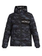 Matchesfashion.com Moncler - Aiton Down Filled Hooded Jacket - Mens - Dark Grey