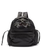 See By Chlo - Tilly Logo-embroidered Satin Backpack - Womens - Black