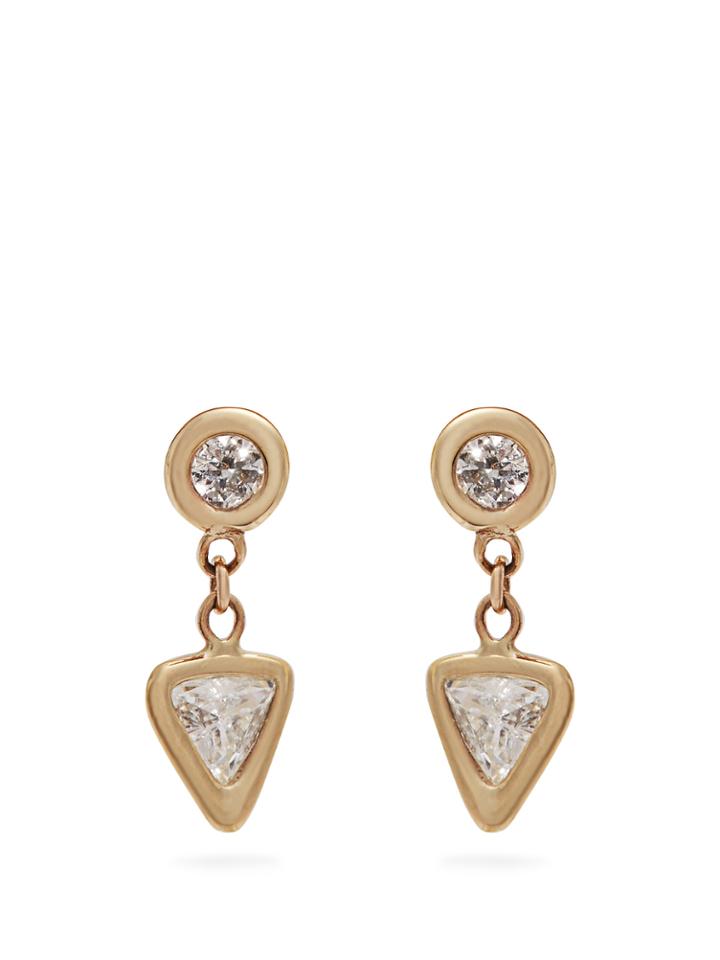 Jacquie Aiche Diamond & Yellow-gold Earrings