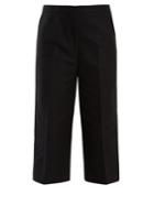 Rochas Wide-leg Cropped Cotton-blend Faille Trousers