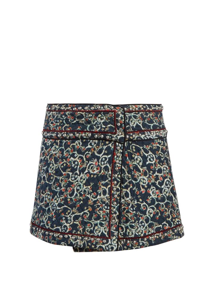 Isabel Marant Étoile Hanon Floral-print Quilted Skirt