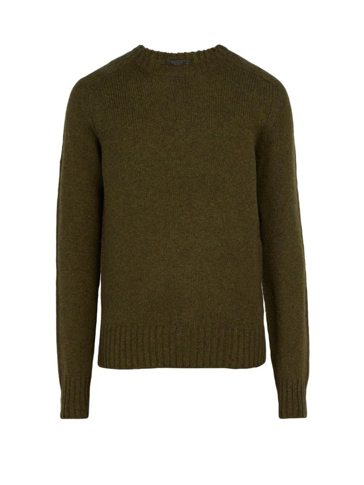 Prada Shetland-knit Wool Sweater
