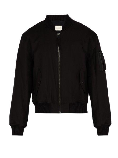 Matchesfashion.com Helmut Lang - Bondage Canvas Bomber Jacket - Mens - Black