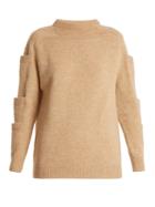 Christopher Kane Crew-neck Pocket-detail Wool Sweater
