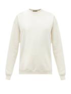 Matchesfashion.com Vaara - Sean Side-pocket Cotton-blend Jersey Sweatshirt - Womens - White