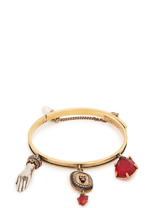 Matchesfashion.com Alexander Mcqueen - Gold Charm Bracelet - Womens - Gold